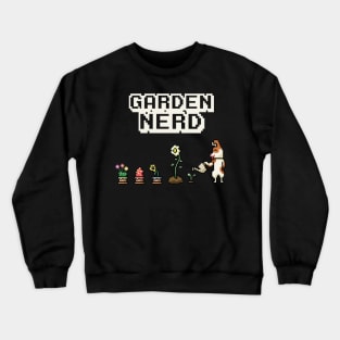 Garden Nerd Gardening Pixel Art Crewneck Sweatshirt